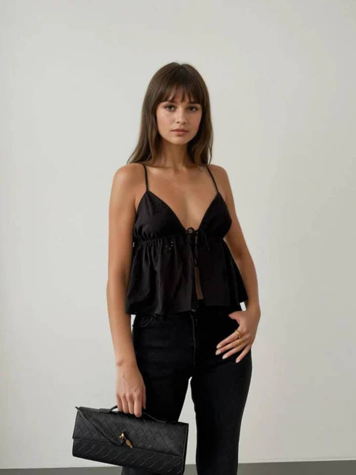 Blusa Sunlace con lazada frontal para venta al por mayor de My 9Teen