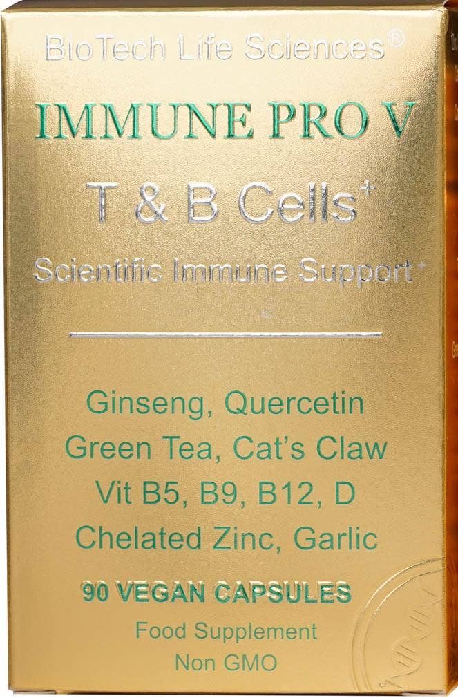 BioTech Life Sciences – Großhandel Nahrungsergänzungsmittel/Vitamin zum Einnehmen – Immune 5: Vit D3 B5 B9 B12 Zink Ginseng Knoblauch Grüntee 6