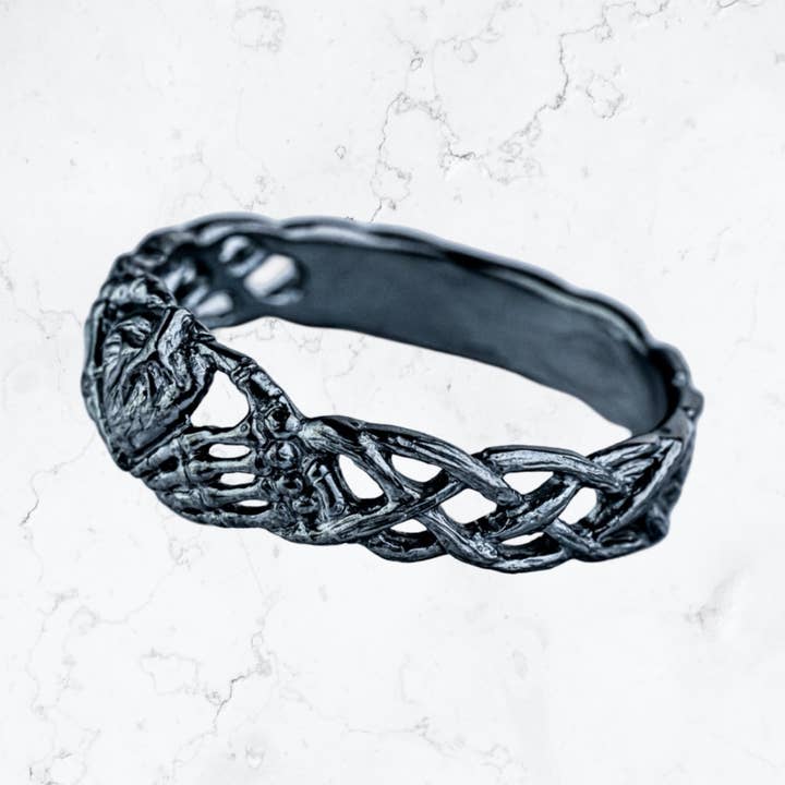 Fantasy Gothic World - Wholesale Band/Stacked Ring - Sterling Silver Claddagh Ring - Irish Claddagh Ring