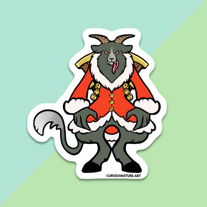 Krampus • Vinyl Sticker for wholesale by Curious Nature Studio