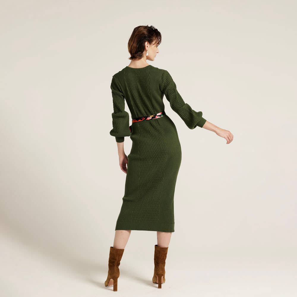 Love, Bonfire the Label - Wholesale Dress - Women's - Green Hills Long Sleeve Knit Dress5