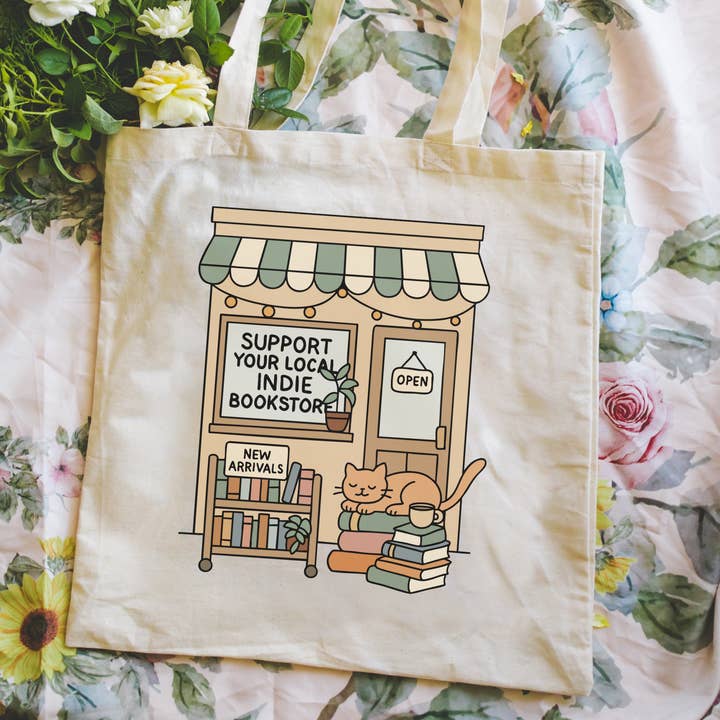 Literari Goods, Co | Book Themed Candles + Gifts - Vendita all'ingrosso Borsa tote - Unisex - Borsa della Libreria | Regalo per Lettori di Trope | Sostieni le Librerie Indipendenti Locali1