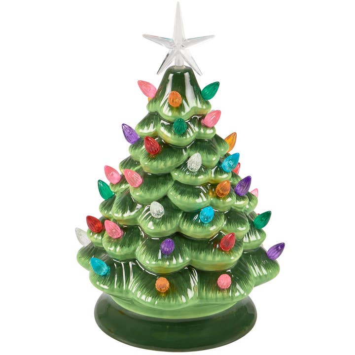 Primitives by Kathy - Wholesale Decorative Figurine - Lighted Ceramic Tree1