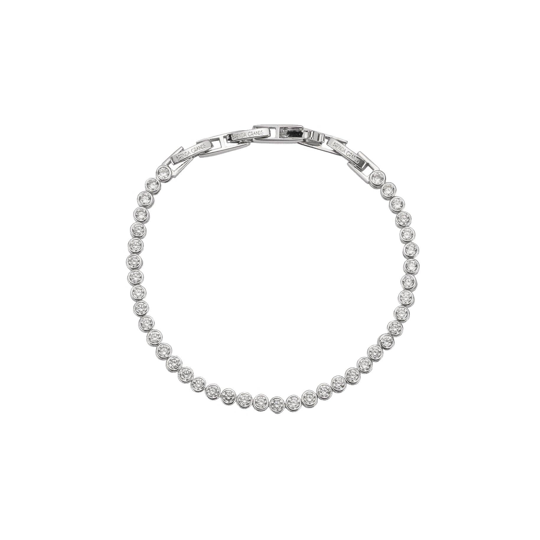 Brenda Grands Jewelry - Wholesale Tennis Bracelet - Demi-Fine Silver Diamond Tennis Bracelet