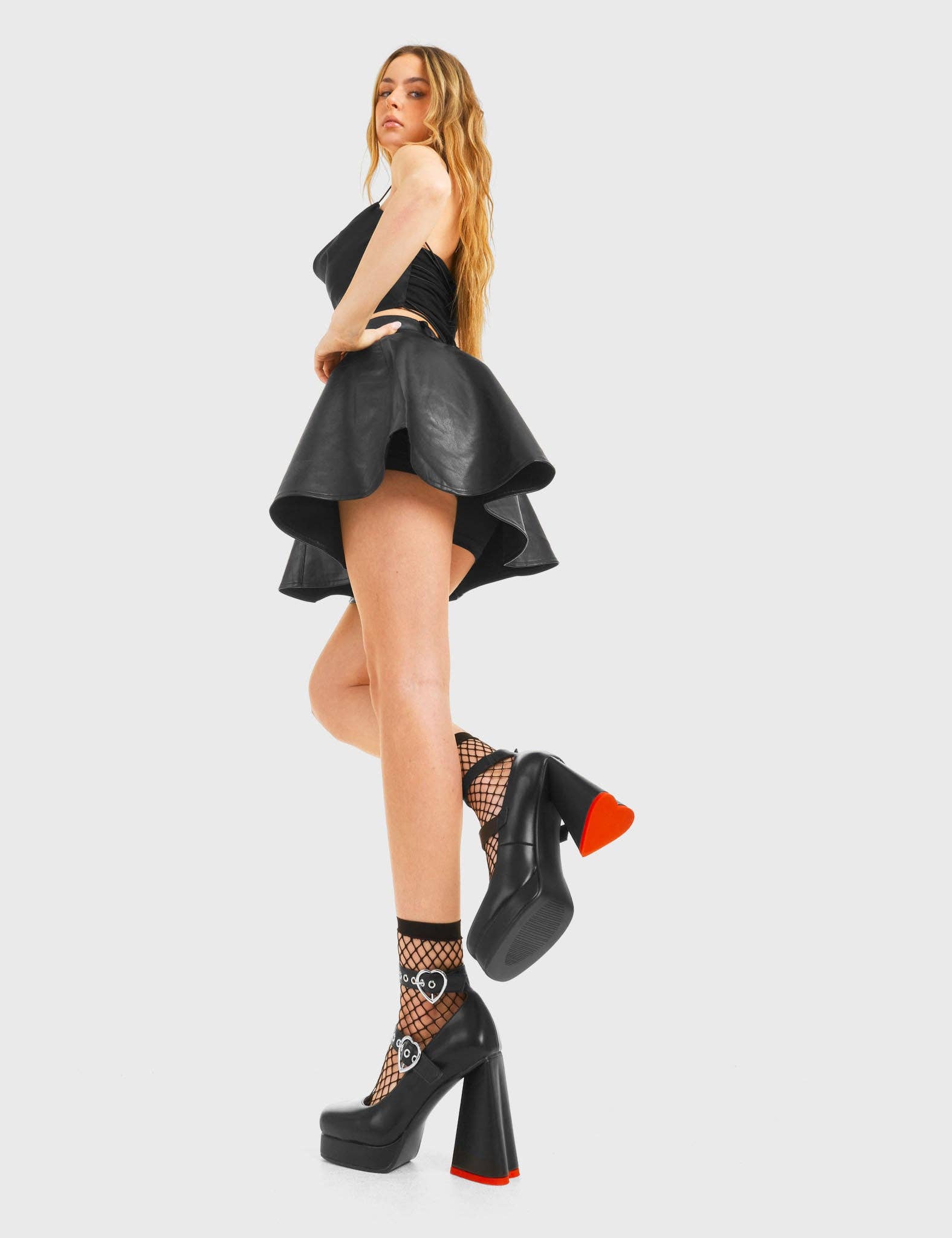 LAMODA - Wholesale Platform Heels - Women's - Broken Hearts Platform Heels1