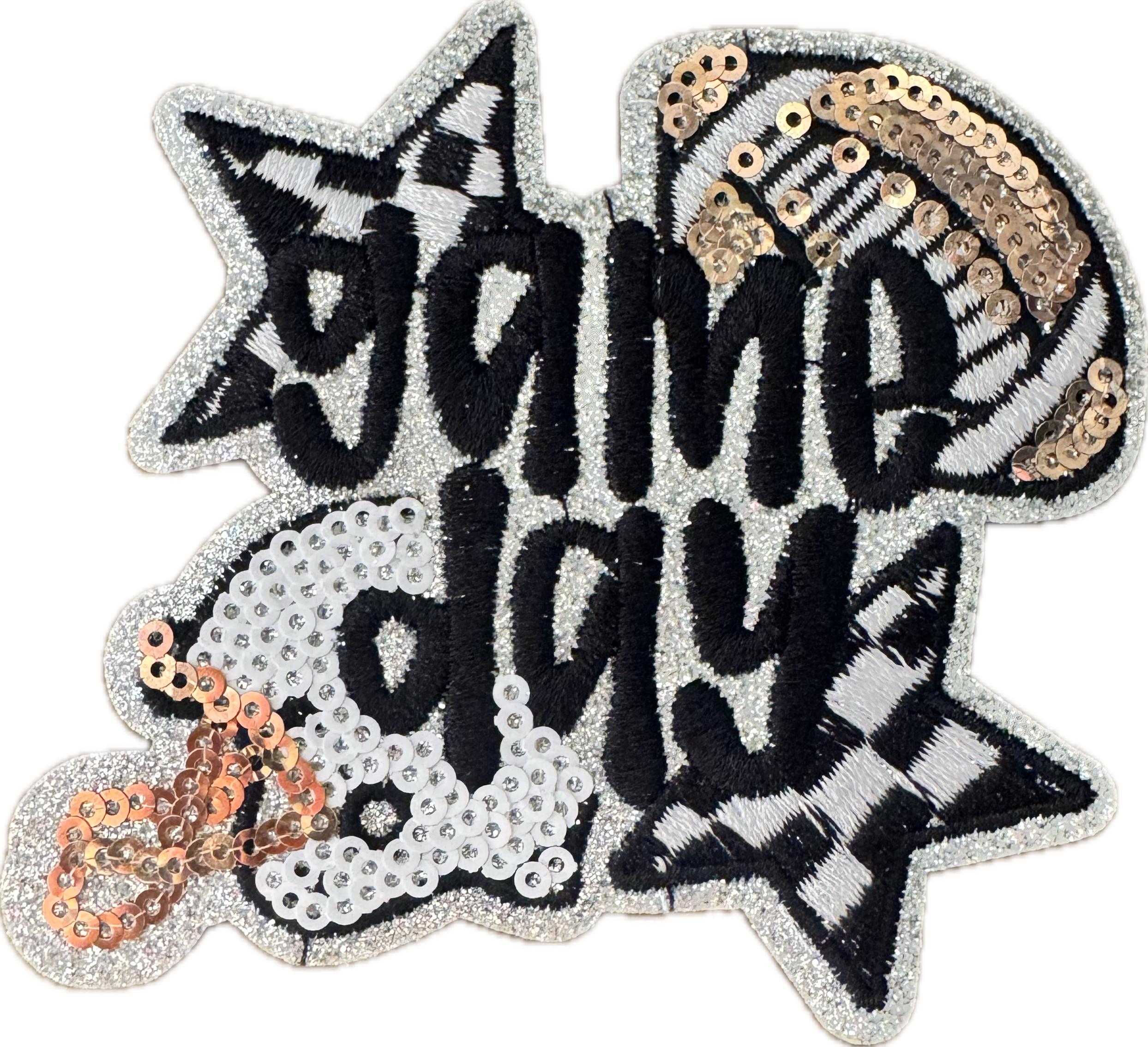 Brim and Barrel Hat Co – wholesale Lapp – Rutigt fotbollsmatch-dag märke  Påstrykbart märke  0