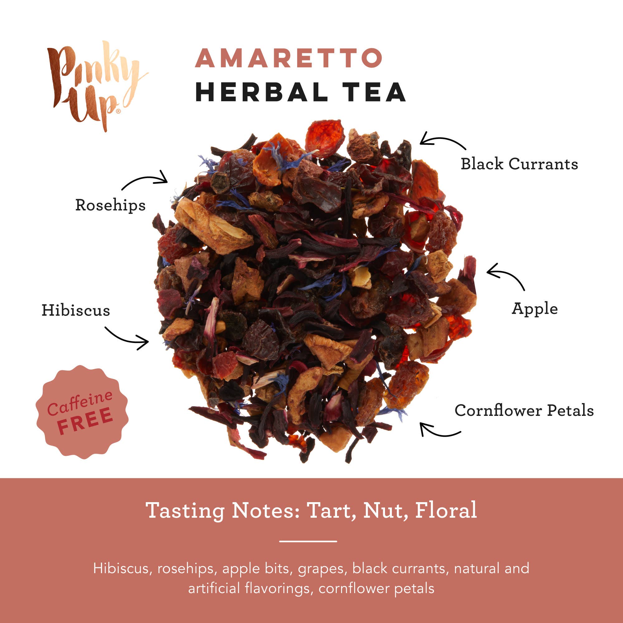 Pinky Up - Wholesale Tea Bags - Amaretto Herbal Tea 15 Sachets4