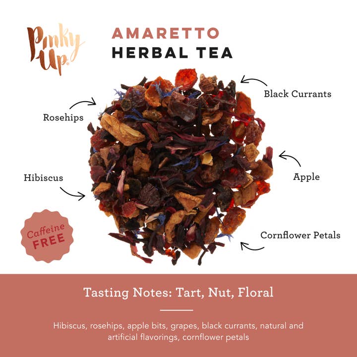 Pinky Up - Wholesale Tea Bags - Amaretto Herbal Tea 15 Sachets4