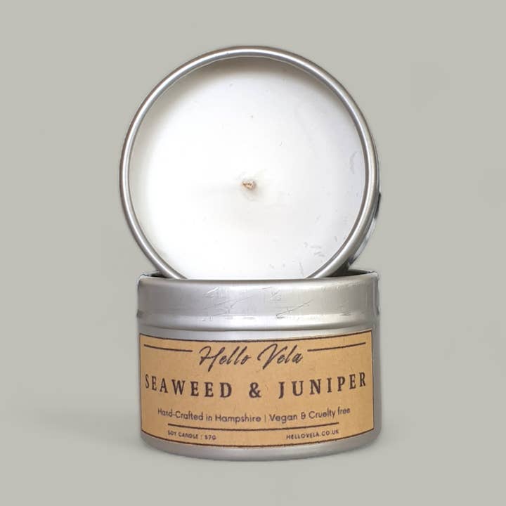Seaweed & Juniper - Mini Candle for wholesale by Hello Vela
