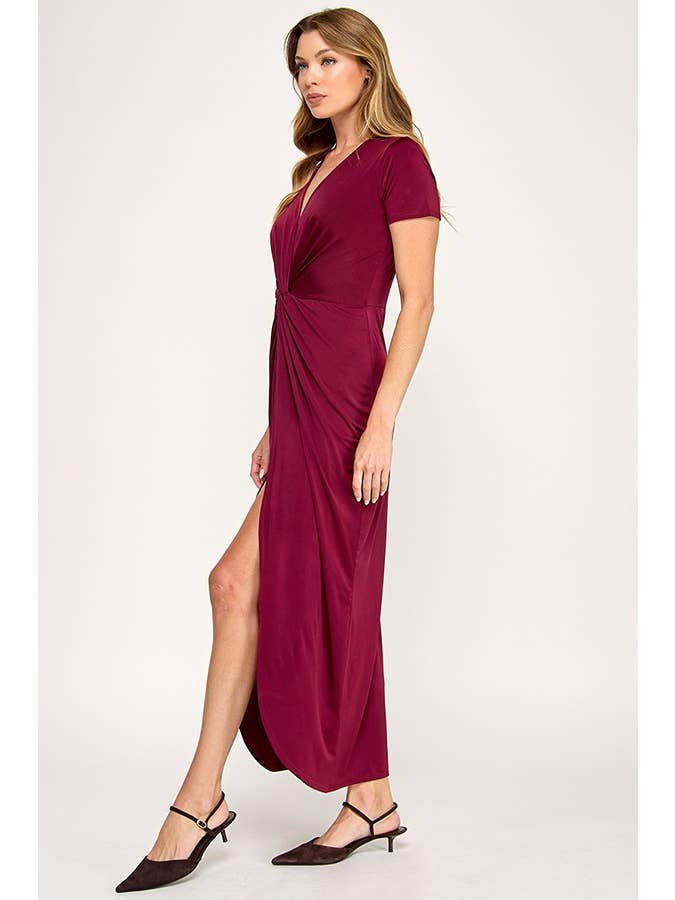 Chris & Carol Apparel - Wholesale Dress - Women's - 231035D-Knotted Dress 4