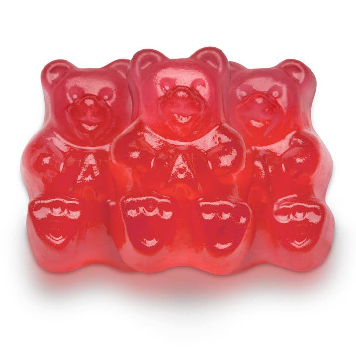 Albanese Gummi Bear Strawberry, 5lb Bag for wholesale by Grandpa Joe's Candy Shop
