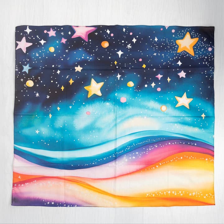 The Constellation of Belonging: A Storytelling Play Scarf for wholesale by Storytime Scarves