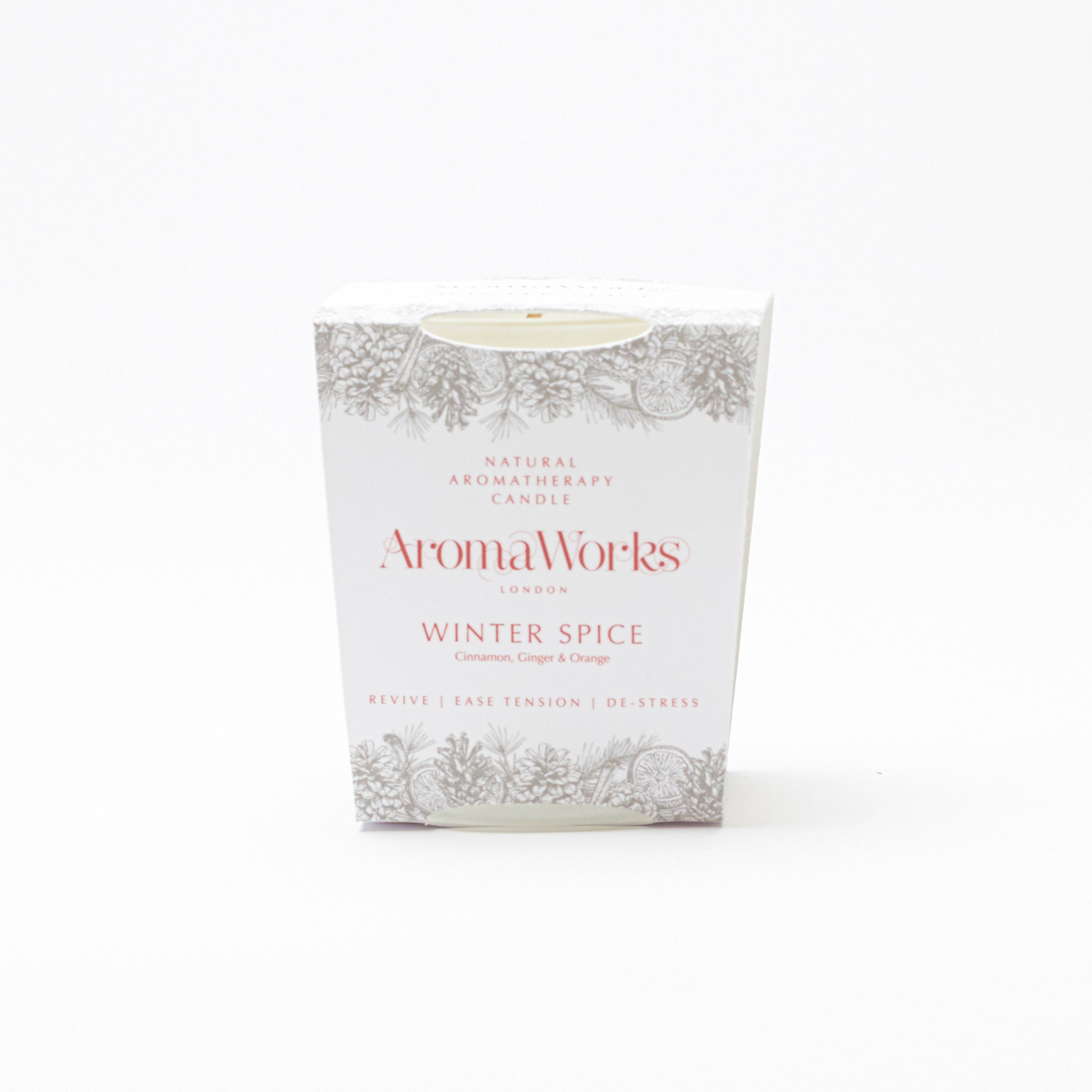 AromaWorks London - Wholesale Jar/Filled Candle - Winter Spice 10cl Small Candle with Orange Ginger Cinnamon1