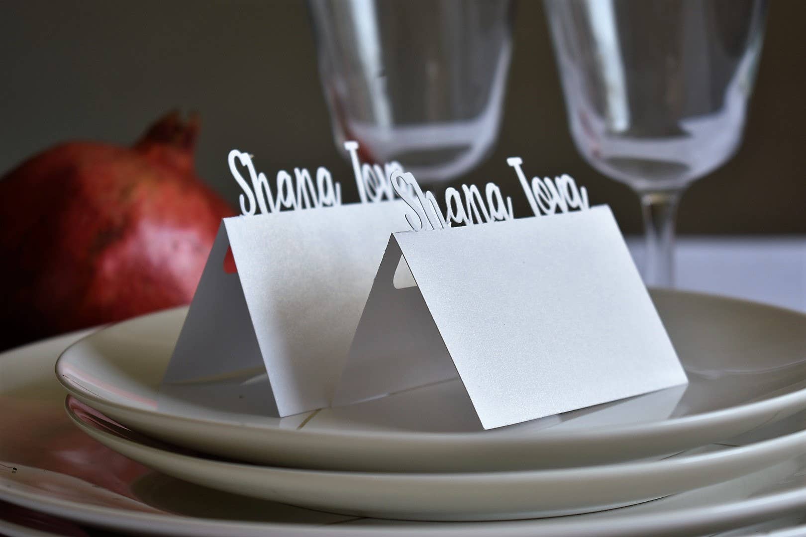 thekitcut - Wholesale Place Card / Place Holder - Shana Tova Place cards  |  Rosh Hashanah decoration 2