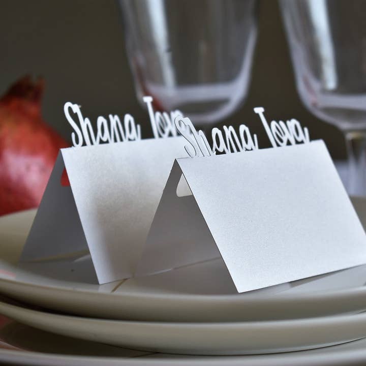 thekitcut - Wholesale Place Card / Place Holder - Shana Tova Place cards | Rosh Hashanah decoration 2