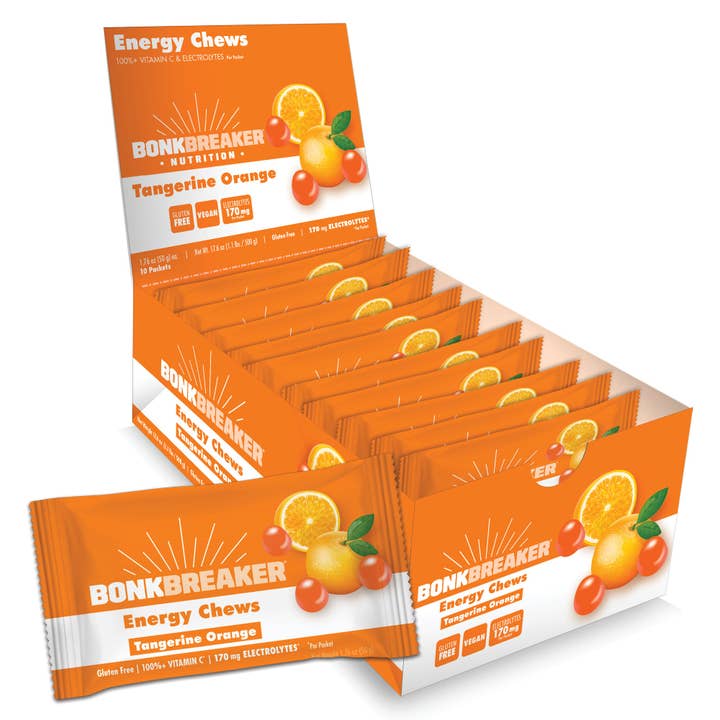 Bonk Breaker Tangerine Orange Energy Chews for wholesale by SaltStick