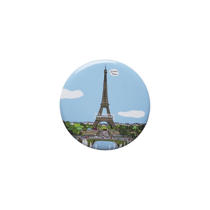 SB037R MAGNET "TOUR EIFFEL VUE CHAMPS DE MARS" for wholesale by Petit Jour Paris
