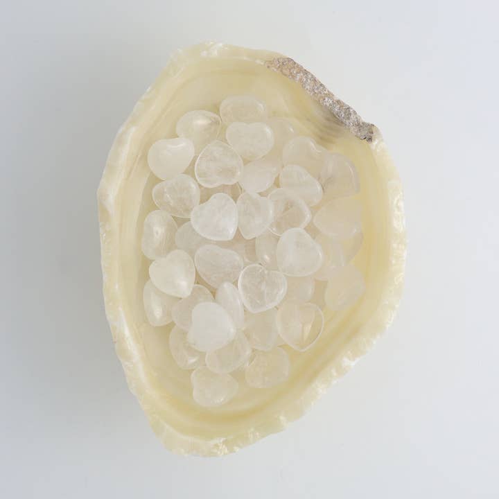 1/2 kg Cleart kvarts hjärtan för wholesale av Mi Esperanza Minerals