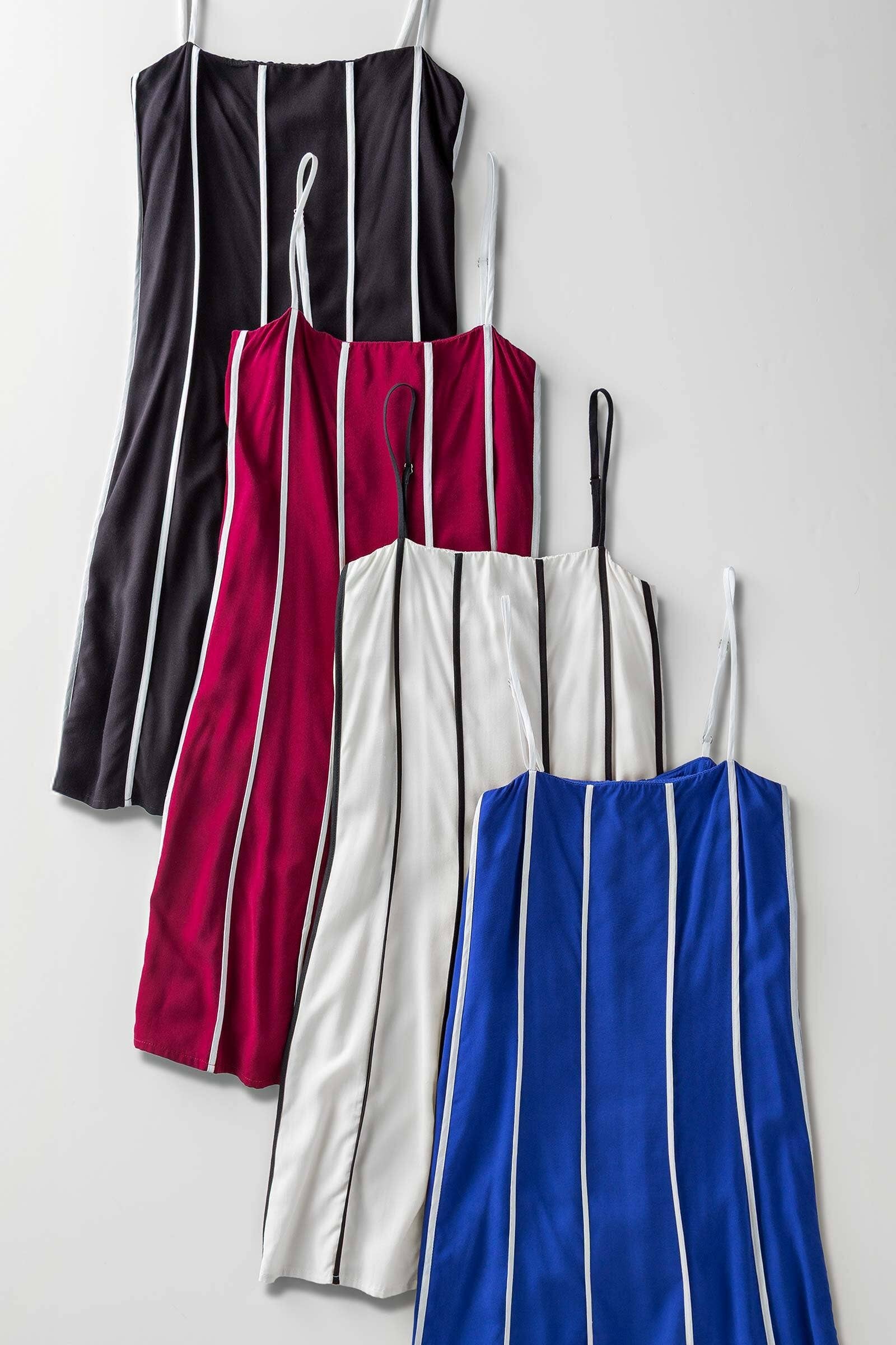 Urban Daizy - Wholesale Dress - Women's - Striped A-Line Mini Dress5