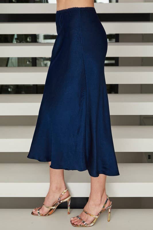 MILIO MILANO - Vendita all'ingrosso Gonna - Donna - Gonna sottoveste in viscosa italiana con fascia elastica in pizzo13