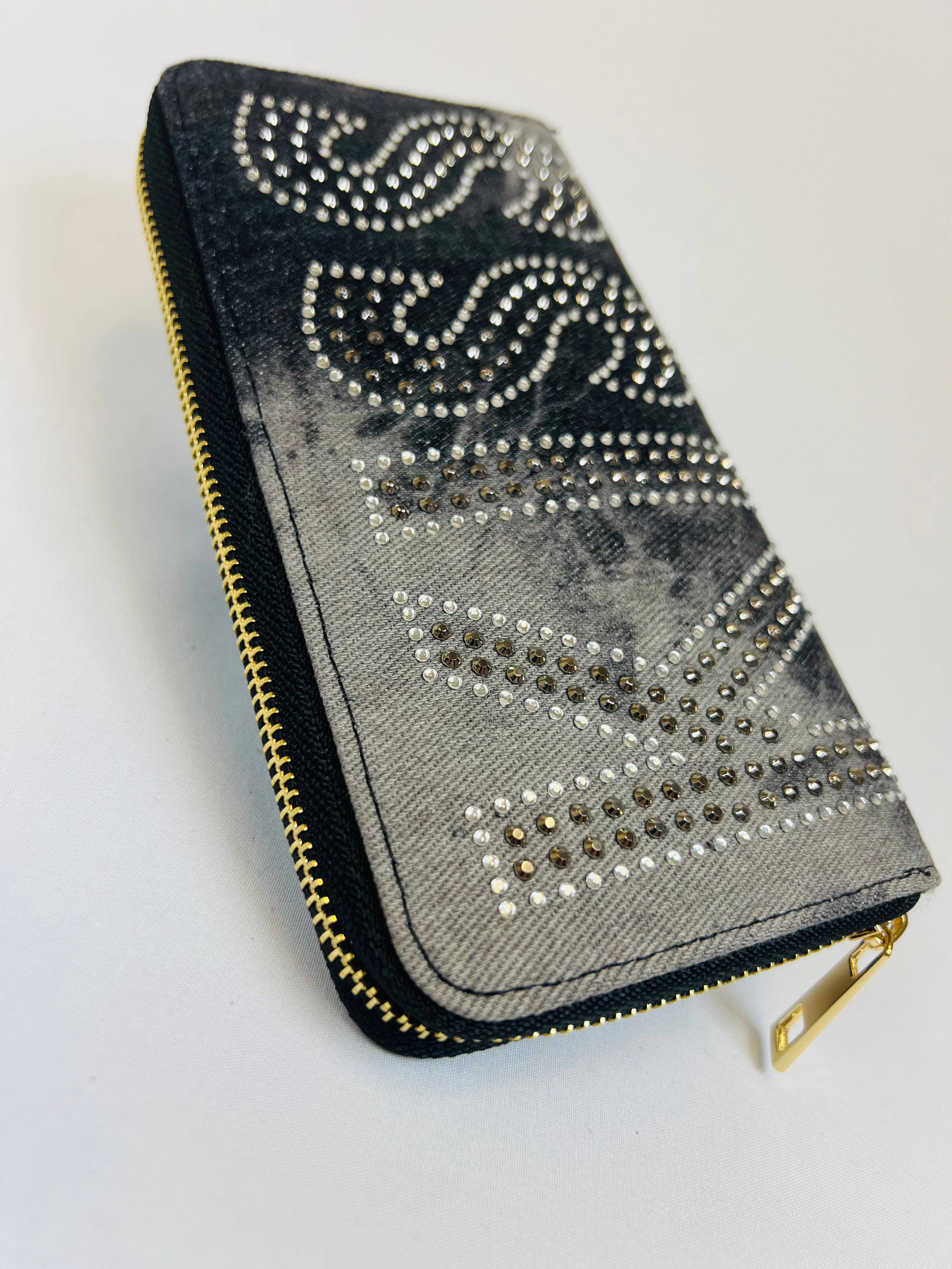 SCHWARZ VIA FIORE - GELDBÖRSE PORTEMONNAIE CLUTCH REISEGELDBEUTEL - #29 für den Großhandel auf Faire3