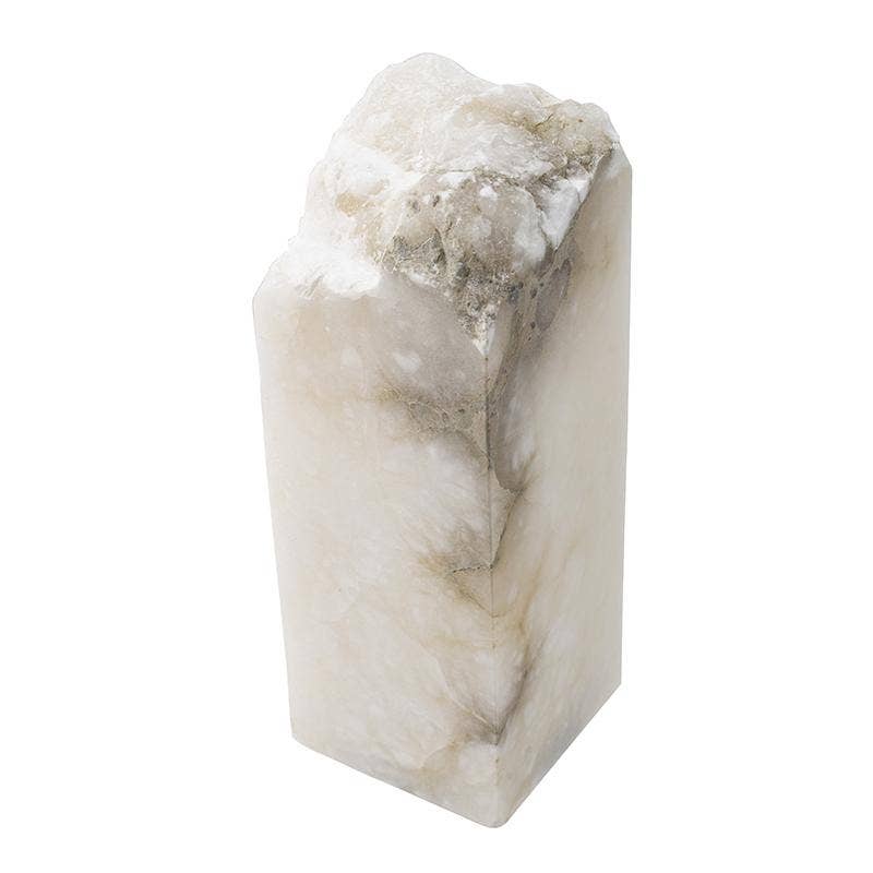 A&B Home Group Inc. - Vente Lampes d'appoint/de bureau - Éclairage décoratif en pierre 4,5x4,5x13", grand - blanc4