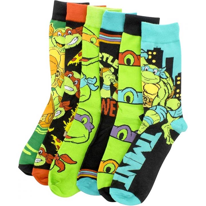 Teenage Mutant Ninja Turtles 6er-Pack Crew-Socken für den Großhandel von HYP