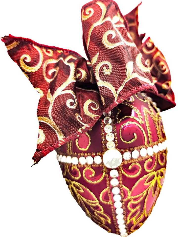 Faberge Trellis Egg Handblown Glass Ornament for wholesale by Mia's Polish Treasures