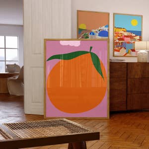 Watercolor Oranges Wall Art Print – Pauline Stanley Studio + Rare