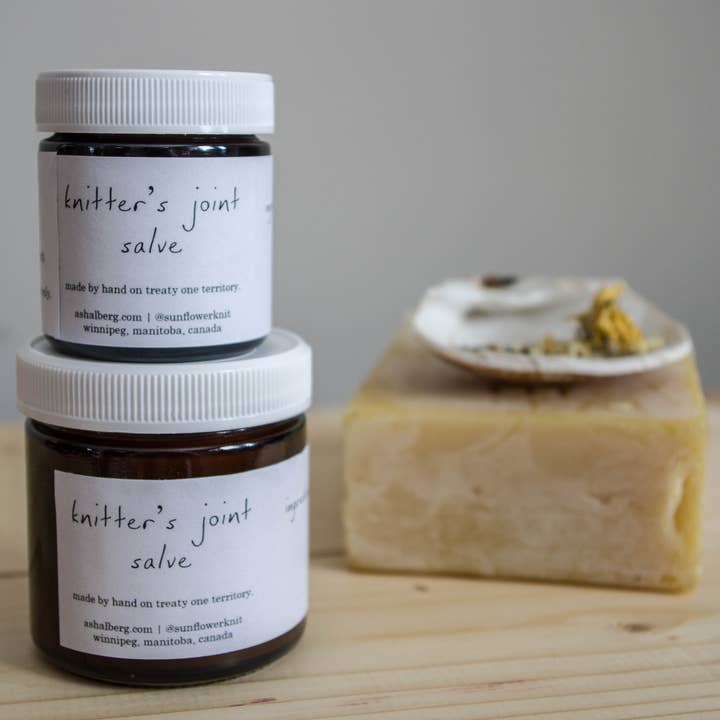 knitter's joint salve for wholesale by sunflower knit
