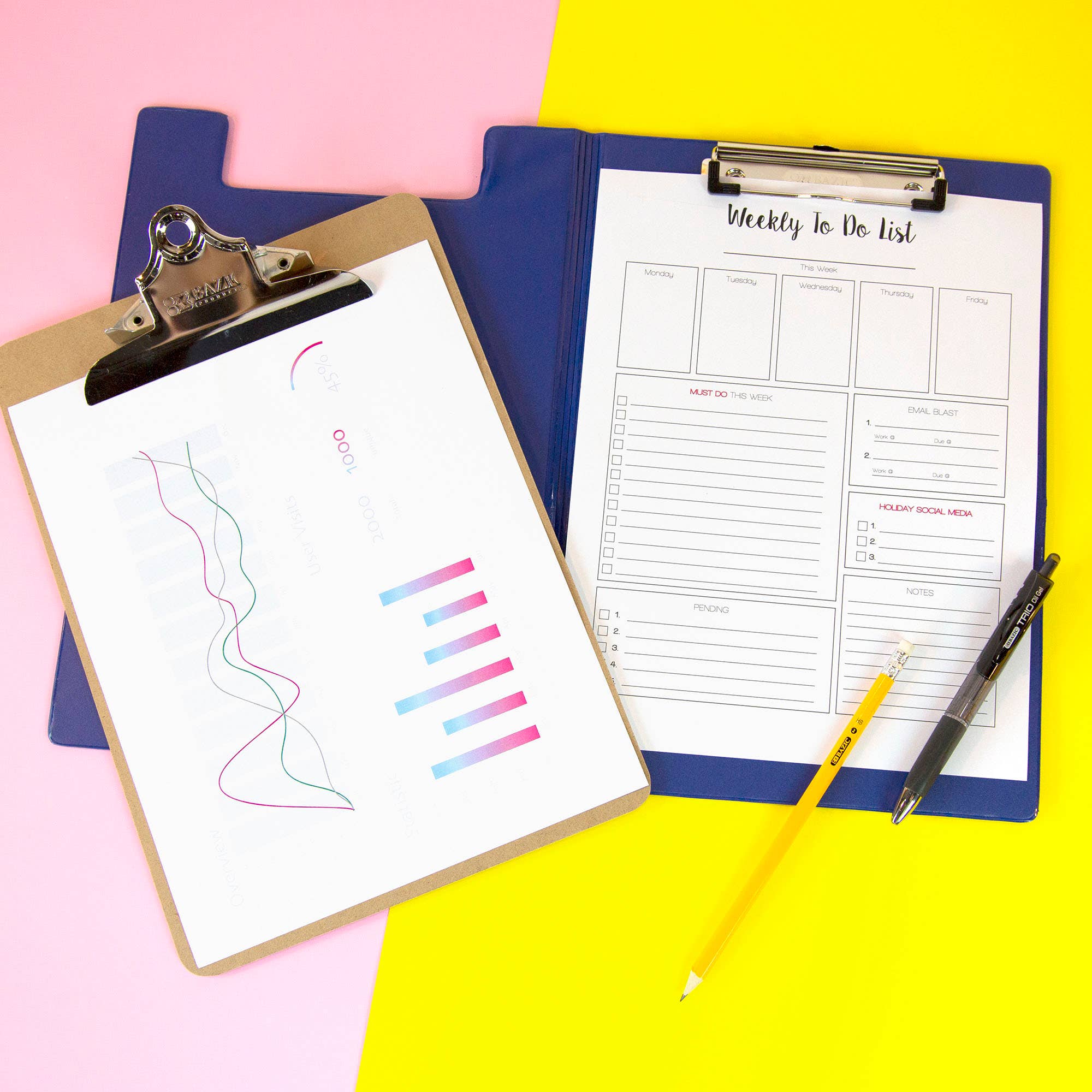 BAZIC Products - Wholesale Clipboard - PVC Clipboard A4 Size Folder w/ Low Profile Clip6