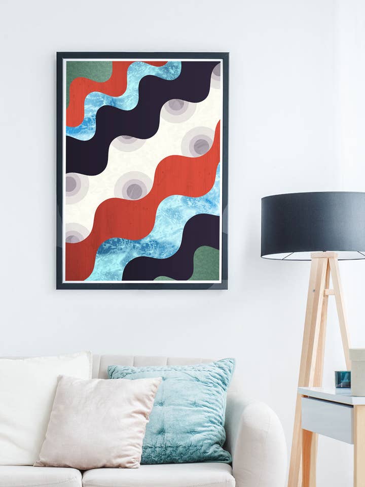 Impression artistique abstraite hors de contrôle pour la vente par The Underdog Print Shop