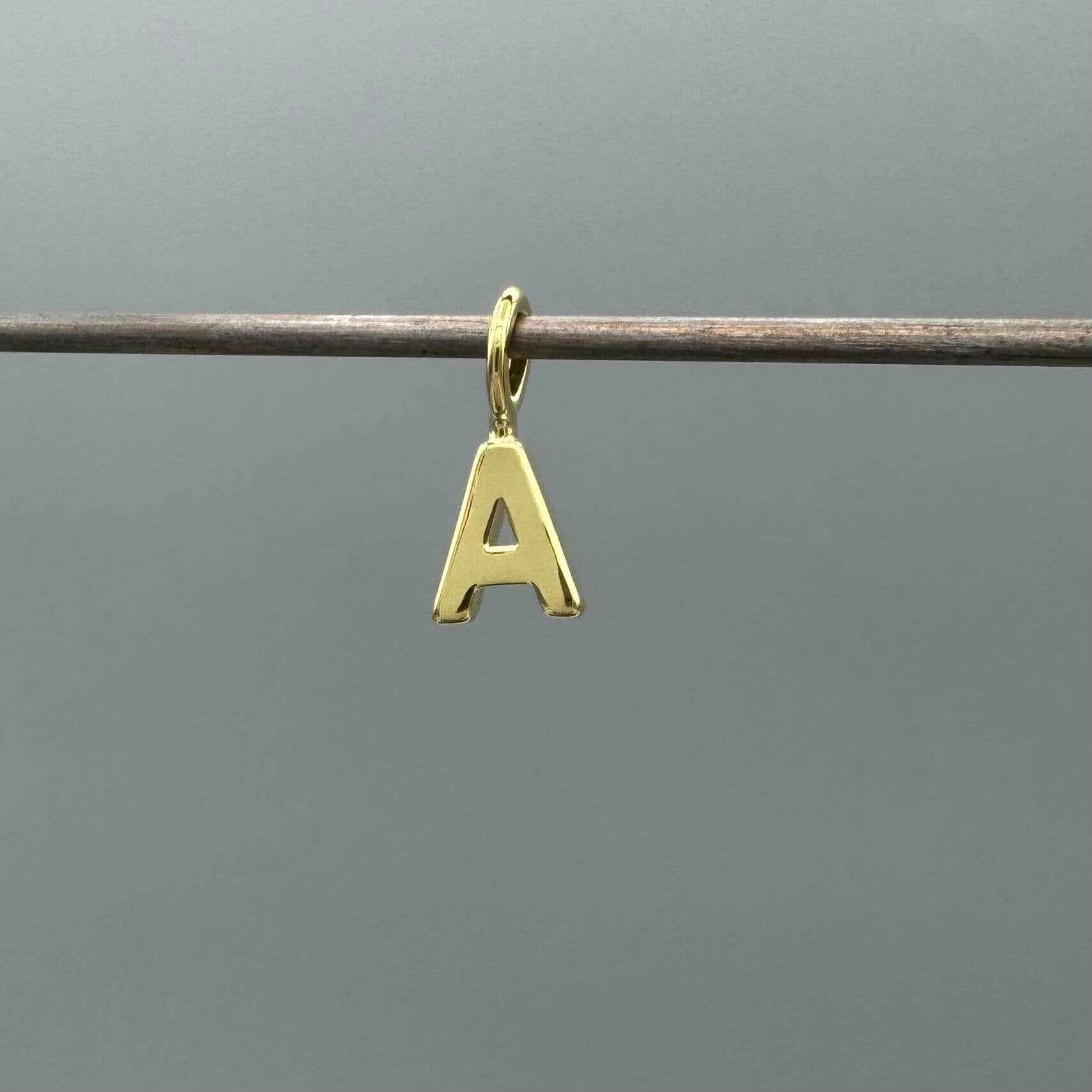 Something Silver - Wholesale Individual Charm/Pendant - Perfect Little Block Letter Initial Charm0