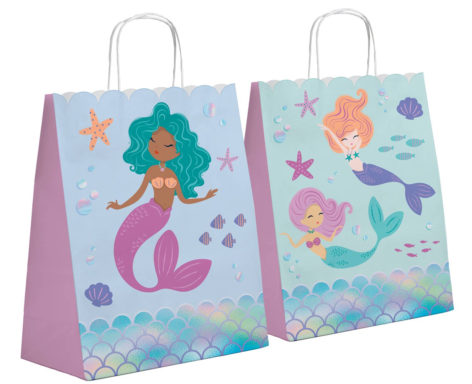 Folat BV - Wholesale Gift Bag - Gift Bags - Mermaid Magic - 20 x 27 cm - 6 pieces