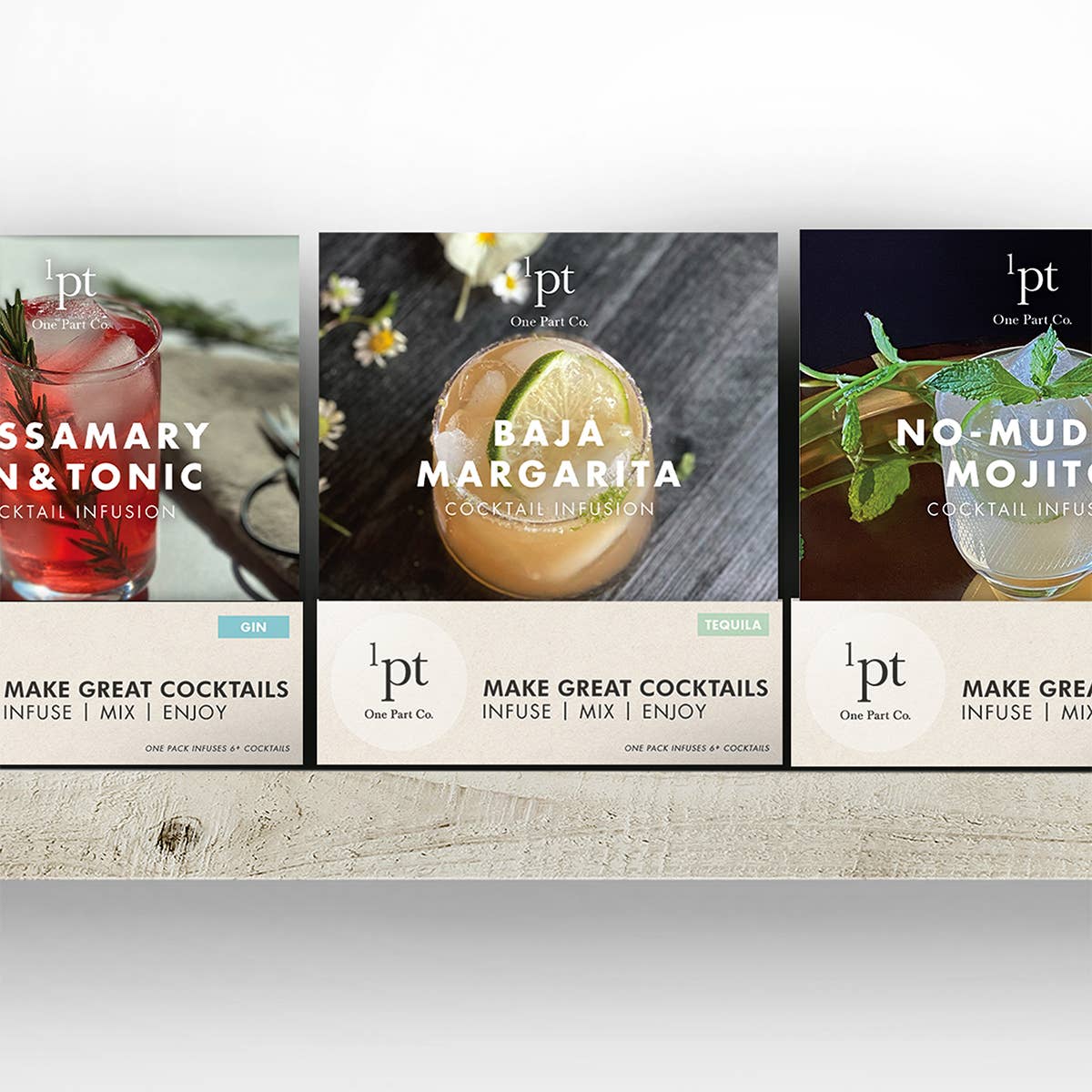 One Part Co. - Wholesale Cocktail Mix/Syrup - 1pt Baja Margarita Cocktail Pack4