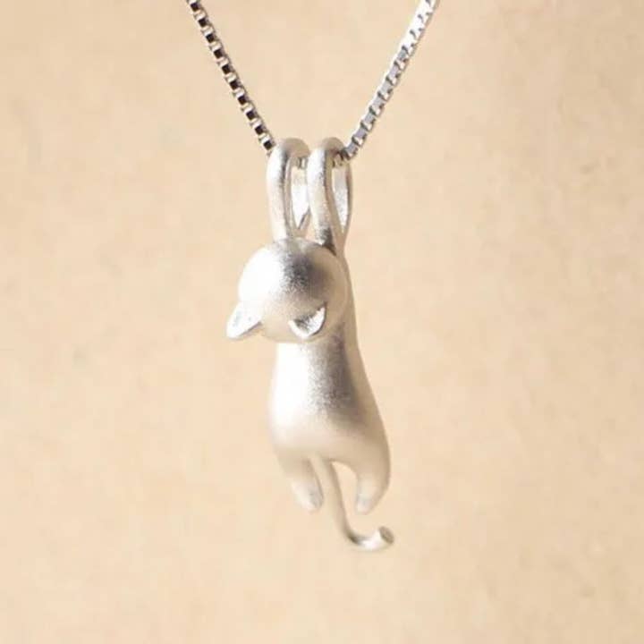 Ashlen - Wholesale Pendant/Charm Necklace - DANGLING KITTY NECKLACE4