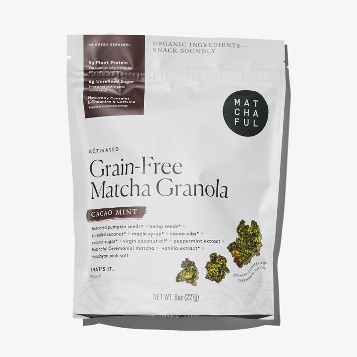 Cacao Mint Grain-Free Activated Matcha Granola - Case Pack of 6 for wholesale by Matchaful