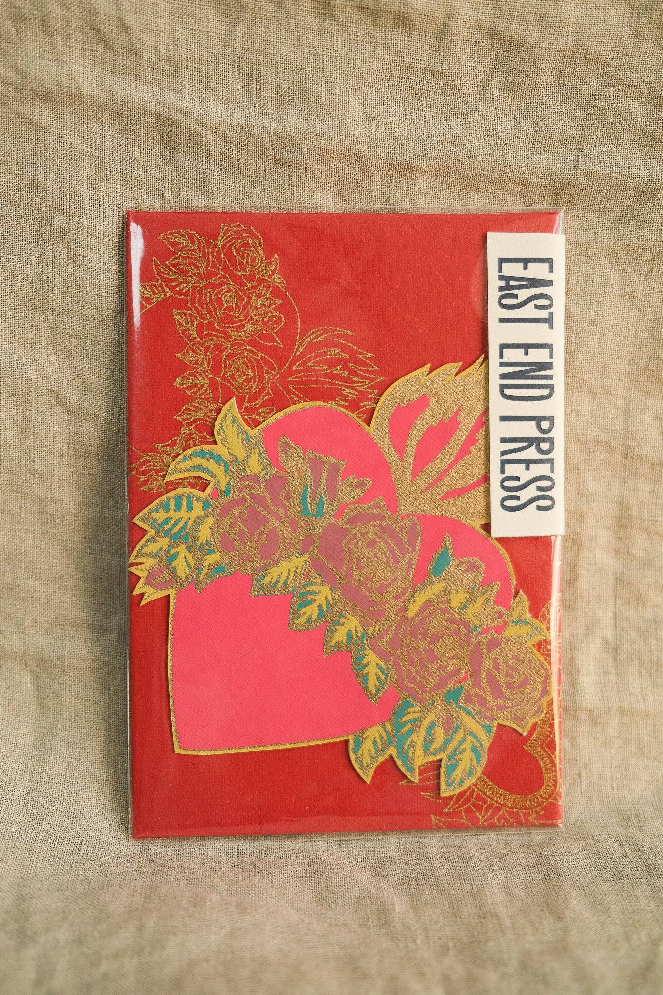 East End Press - Wholesale Love Card - Flaming Heart Greeting Card2