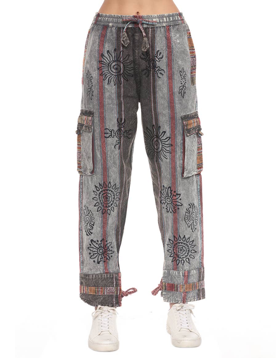 The Collection Royal / Royal Handicrafts - Wholesale Pants - Women's - Cotton Washed Boho Hippie Genie Pants20