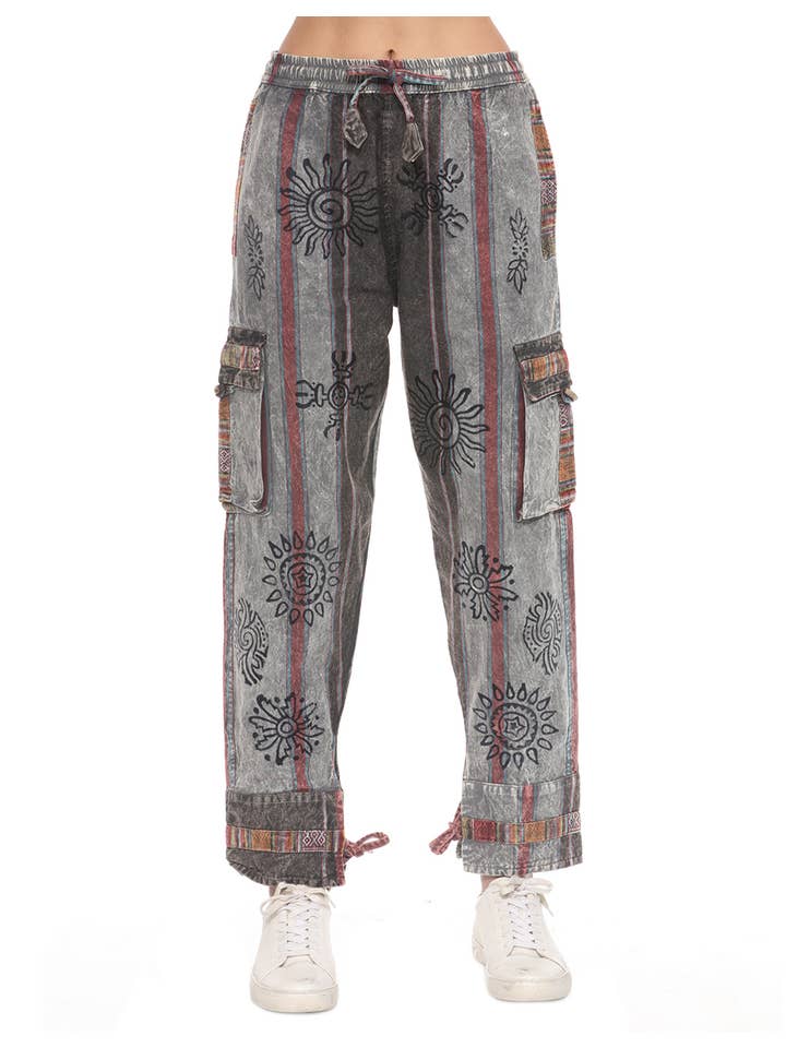 The Collection Royal / Royal Handicrafts - Wholesale Pants - Women's - Cotton Washed Boho Hippie Genie Pants20