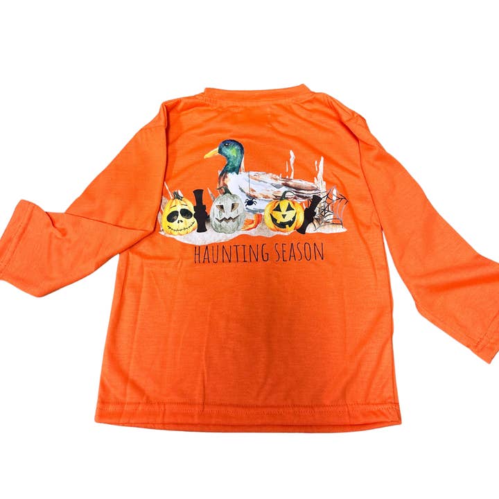 Haunting Season Long Sleeve Kid Shirt for wholesale by Belle Cher