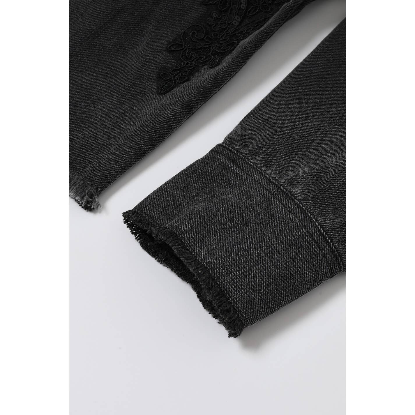 omgstyles - Wholesale Denim Jacket - Women's - Sequin Kissed Denim Jacket13