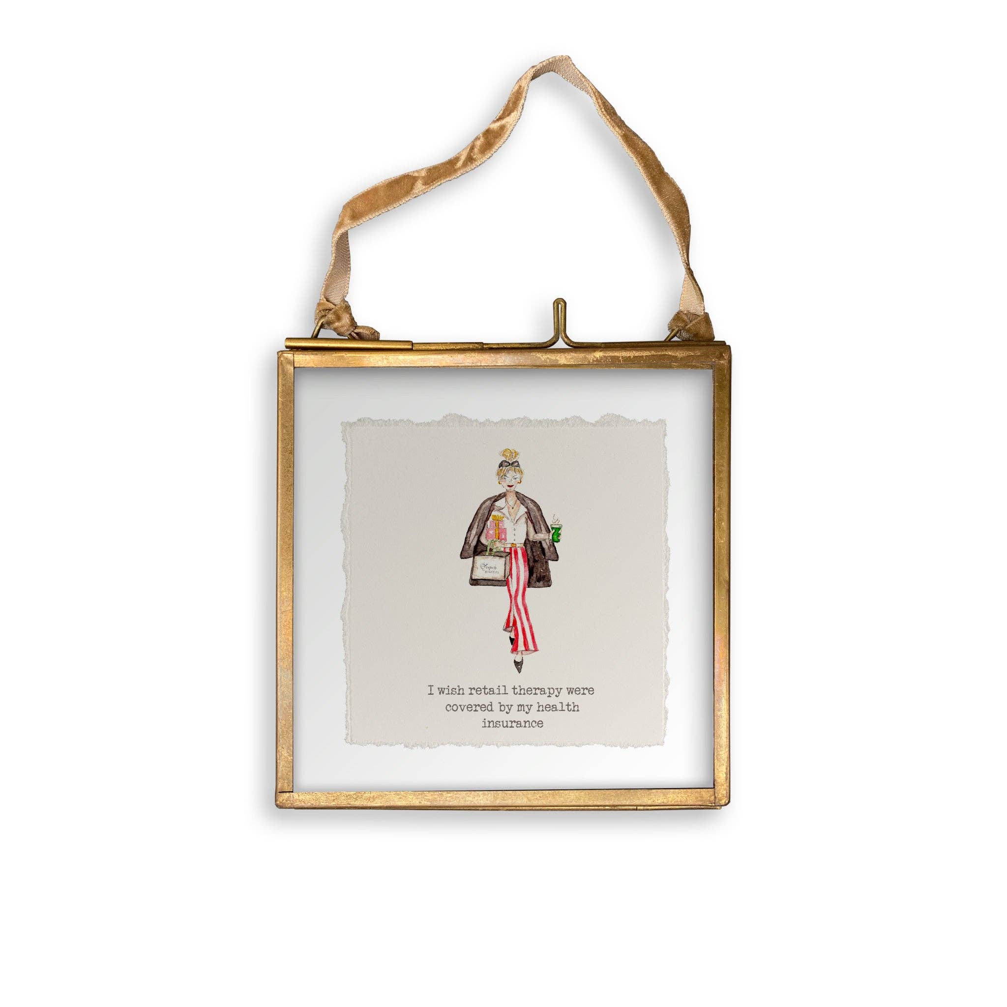 French Graffiti - Wholesale Tea Towel - Retail Therapy Shopper Girl12