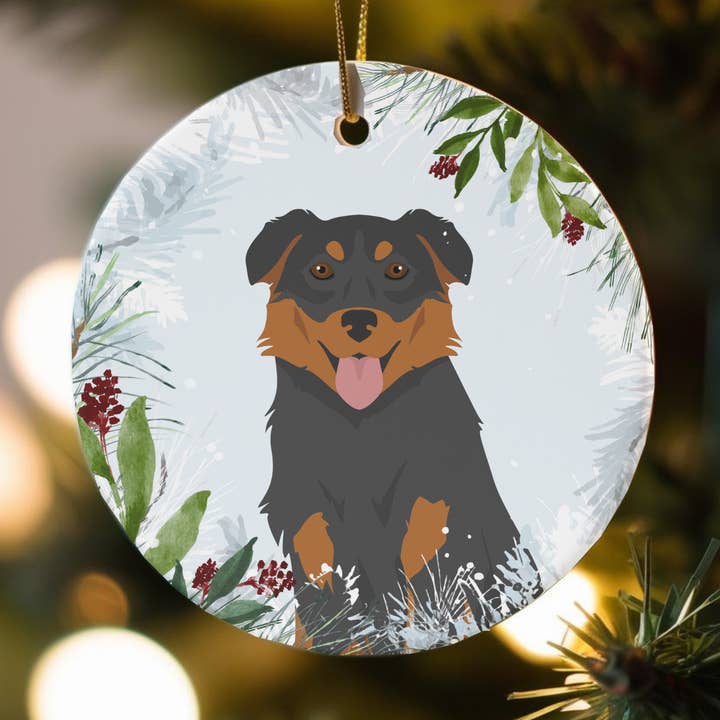 Ornements de Noël pour chien de berger anglais pour la vente par Canine Companions