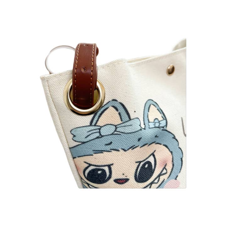 Auraquise - Wholesale Crossbody Bag - Kids - Cartoon Canvas Bucket Bag Painted Crossbody & Shoulder Tote5