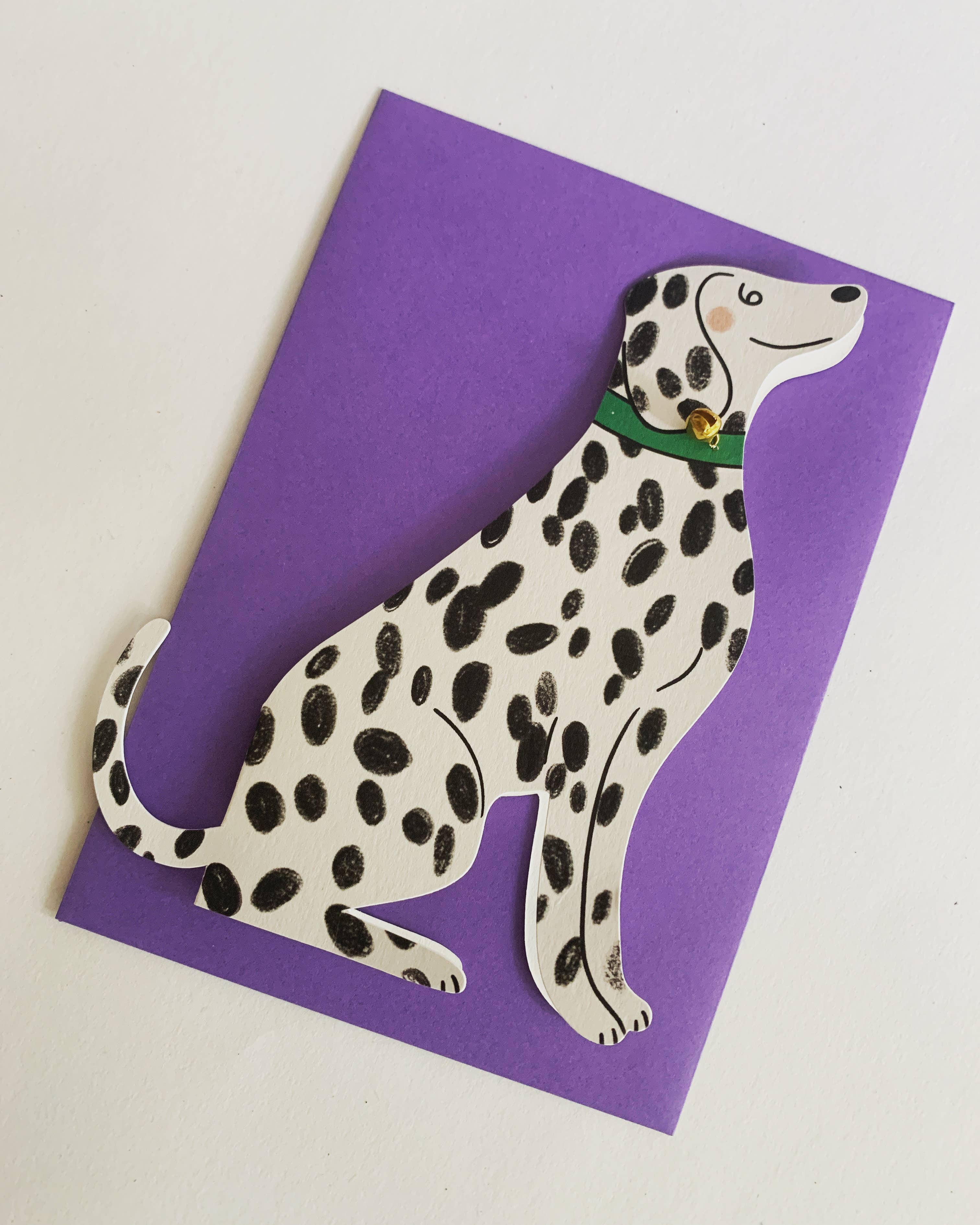 Kitty Kenda Papergoods - Wholesale Everyday Greeting Card - Sitting Dalmatian Shaped Greeting Card1