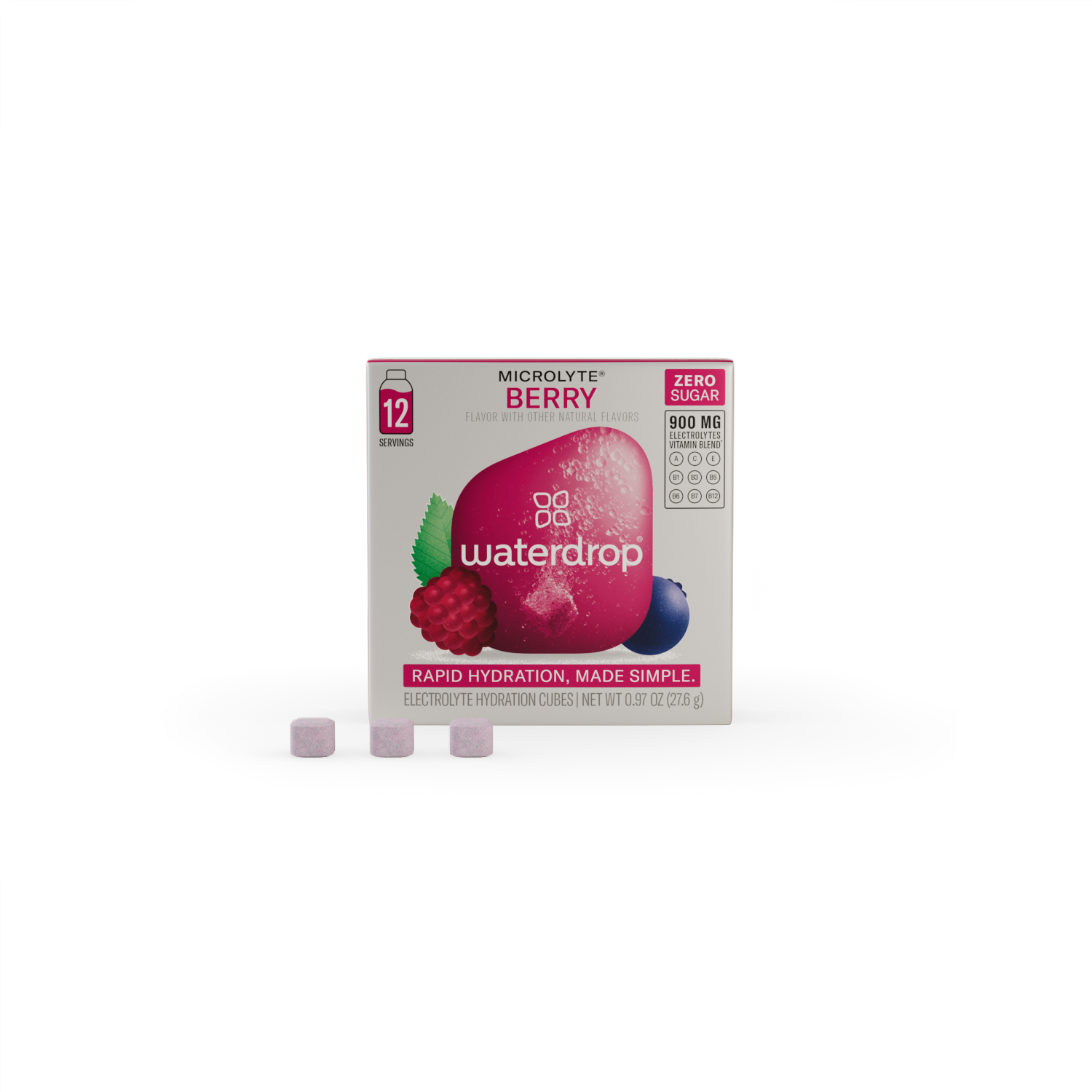 waterdrop® - Wholesale Powdered Health Drink - Microlyte 12pk - Rapid Hydration Cubes (Case of 10)3