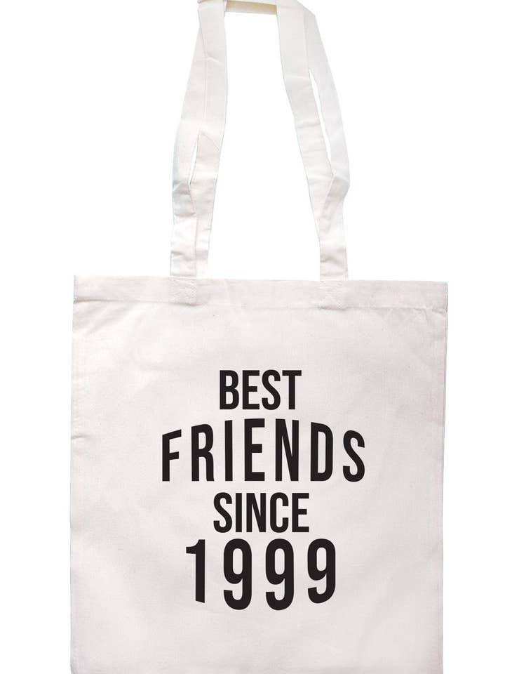 Bolso tote Best Friends Since 1999 S0578 para venta al por mayor de Illustrated Identity