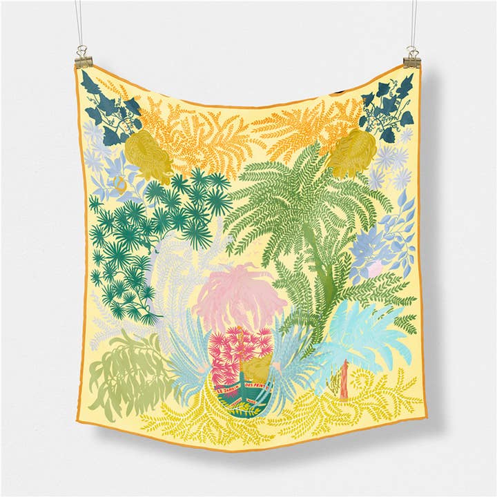 ACCITY - Wholesale Scarf - Women's - 20.9" Silky Satin Square Scarf – Sweet Cream Style_CWASC0642