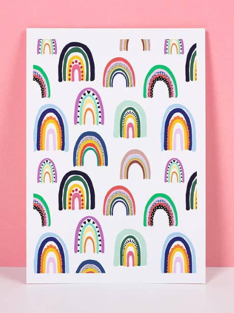 Stampa artistica arcobaleno per la vendita all'ingrosso da parte di Holly Greenwood Design
